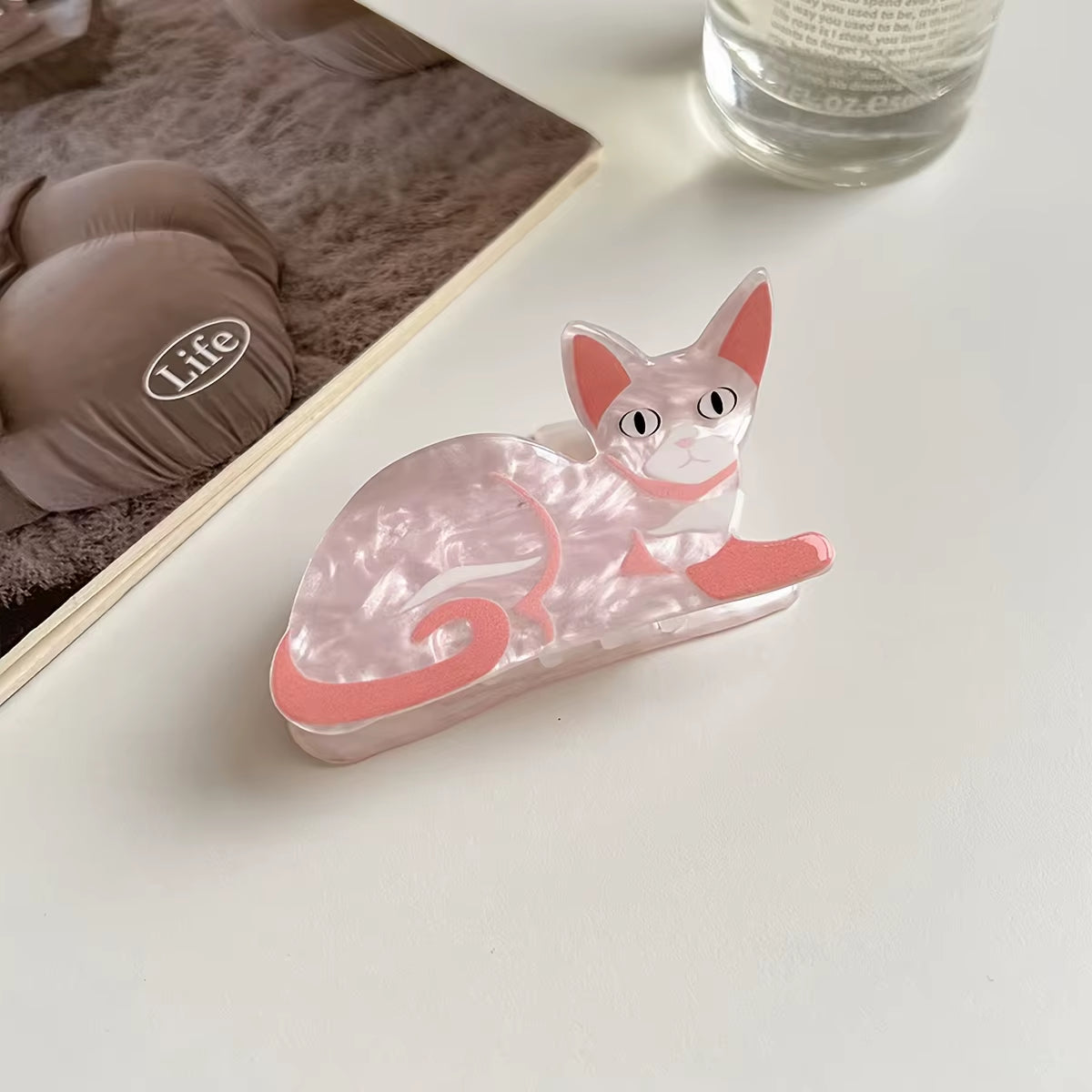 1Pc Cat Hairpin Lady Cute Little Hairpin Short Long Hair Hairpin for Daughter Lover Girl School Partner