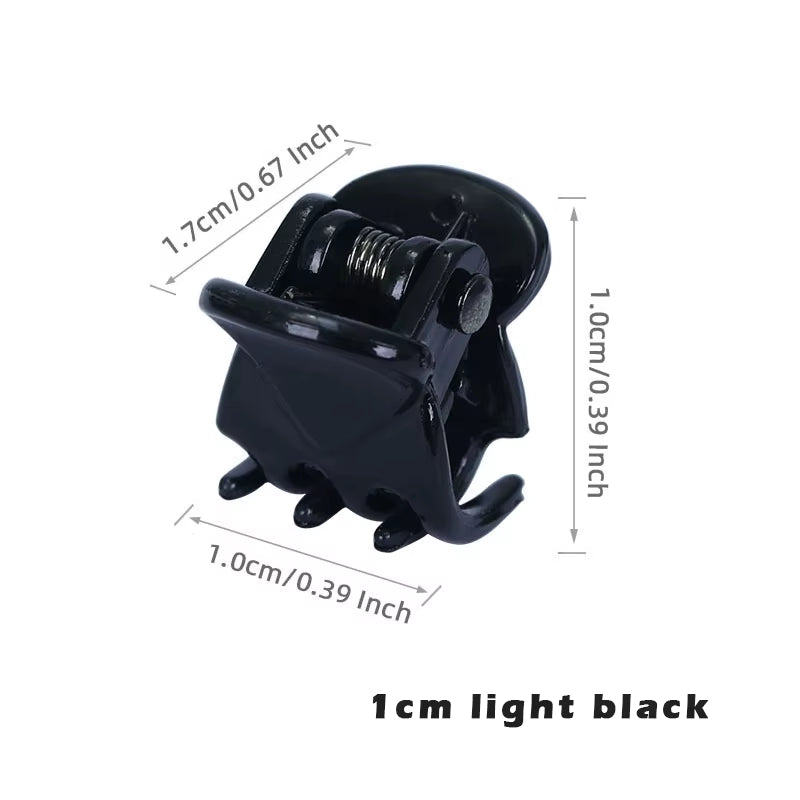 10Pcs/Lot Hair Claw Clips for Women 1.0 1.5Cm Small Black Brown Transparent Plastic Mini Claws Kids Hair Styling Accessories