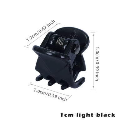 10Pcs/Lot Hair Claw Clips for Women 1.0 1.5Cm Small Black Brown Transparent Plastic Mini Claws Kids Hair Styling Accessories