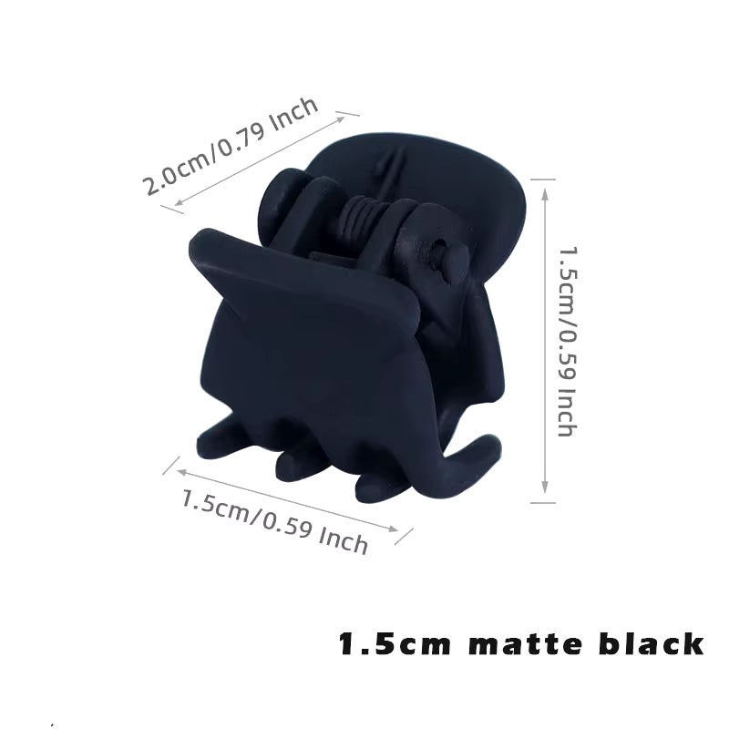 10Pcs/Lot Hair Claw Clips for Women 1.0 1.5Cm Small Black Brown Transparent Plastic Mini Claws Kids Hair Styling Accessories
