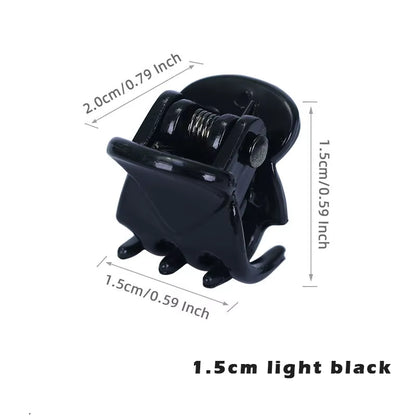 10Pcs/Lot Hair Claw Clips for Women 1.0 1.5Cm Small Black Brown Transparent Plastic Mini Claws Kids Hair Styling Accessories
