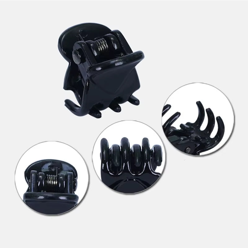 10Pcs/Lot Hair Claw Clips for Women 1.0 1.5Cm Small Black Brown Transparent Plastic Mini Claws Kids Hair Styling Accessories