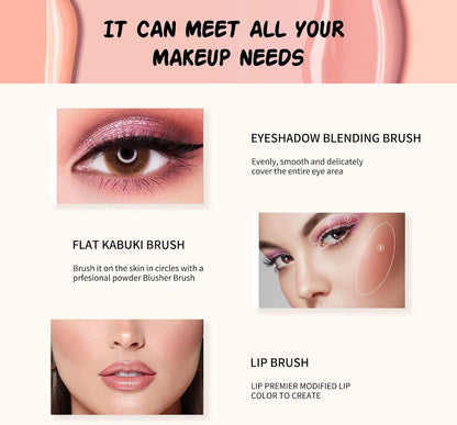 Makeup Brushes  Makeup Brushes Sets Professional 18 Pcs Make up Brushes Premium Synthetic Foundation Brush Blending Face Powder Blush Eyeshadow Eyeliner Makeup Kit with PU Leather Bag