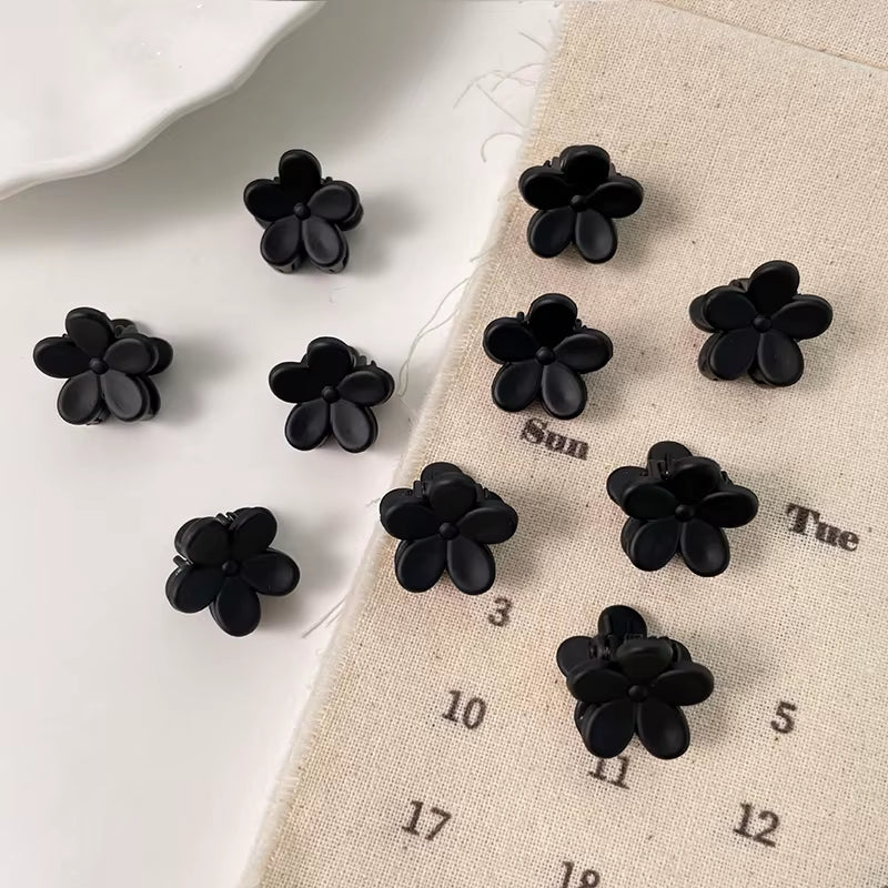 10Pcs/Lot Hair Claw Clips for Women 1.0 1.5Cm Small Black Brown Transparent Plastic Mini Claws Kids Hair Styling Accessories
